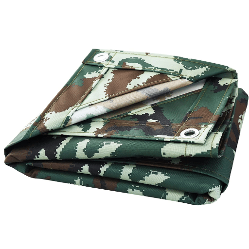 Breathable canvas camo tarps