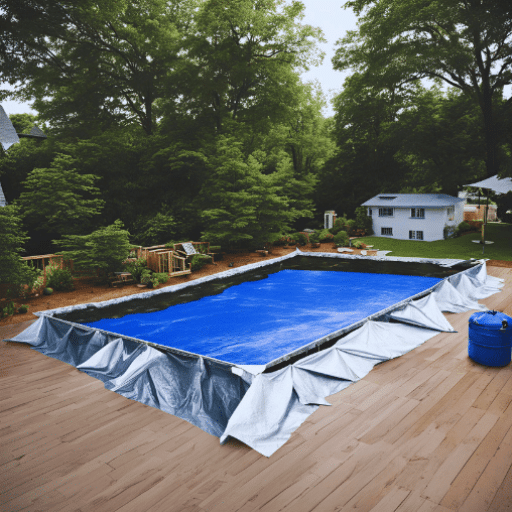 Installing a Tarp Under Your Pool